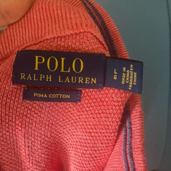 Polo Ralph Lauren Cotton Quarter-Zip Sweater size large - Picture 5 of 5